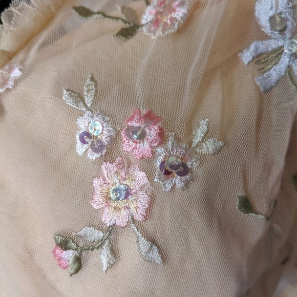 Needle & Thread | Wallflower Dress in Papaya Blush - Picture 12 of 12